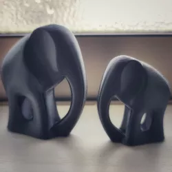 Elephant Statue smoothed