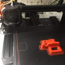 Ender 3 V2 printed parts for mounting a servo and a microswitch for auto bed leveling