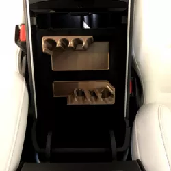 Ergonomic coin-holder for Tesla Model 3