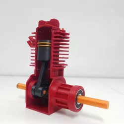 FULLY Printable 2 STROKE ENGINE Model - Realistic & Working
