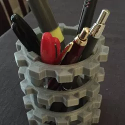 Gears Pencil Holder