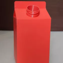 Half and Half Pint Carton with Threaded Spout