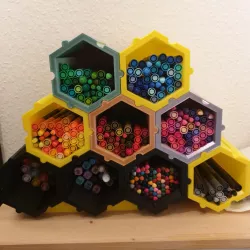 Hexagonal Pen Shelf