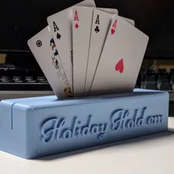 Holiday Hold'em Card Stand