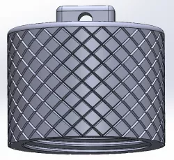 Knurled Keychain Container