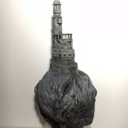 Lighthouse Aniva on floating rock