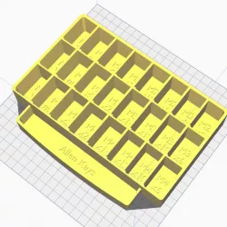 M Type Screw container with Allen key tray