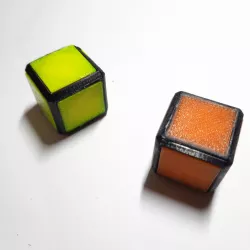 Magnetic tetris cube