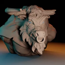 Minotaur Bust