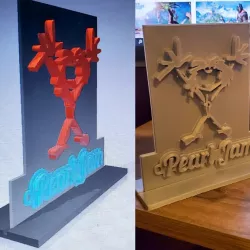 Pearl Jam Stick Man Logo with Stand