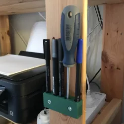 Pen & tool holder for IKEA HEJNE shelf