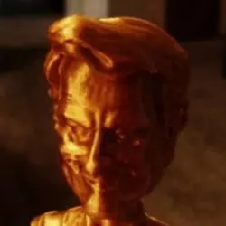 Political Cartoon Style Bust and Statue of Brazilian President Jair Bolsonaro / Presidente do Brasil