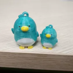 Real Penguin Keychain