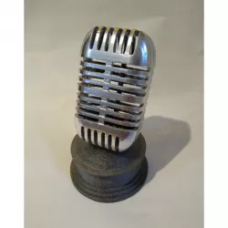 Retro Microphone Trophy