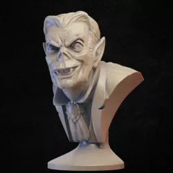 Smiling vampire bust