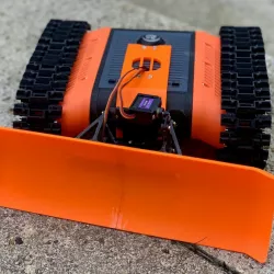 Snow Plow for the FPV Rover