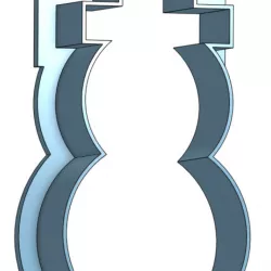 Snowman cookie cutter
