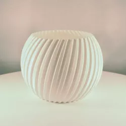 Sphere Planter Striped - (Vase Mode)