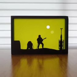 Star Wars Tatooine silhouette ornament