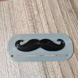 Toothpaste mustache