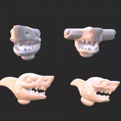 Totally Radical Space Shark Heads