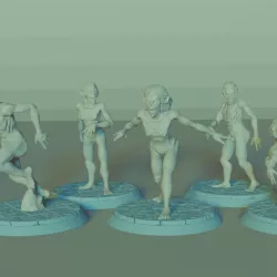 Vampire Spawn Set, 5 Miniatures, Dungeons and Dragons !FREE!