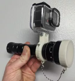 Volador DF60 Scuba Diving Torch Flashlight GoPro Mount & Diffuser