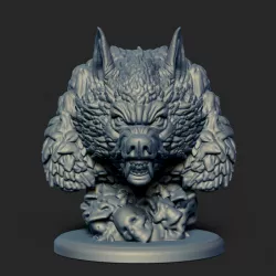 Werewolf bust