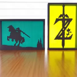 Zelda silhouette ornaments
