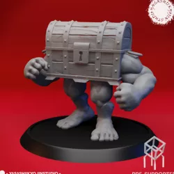 $1.99Mimic - Brawler Treasure Chest - Tabletop Miniature (Pre-Supported)