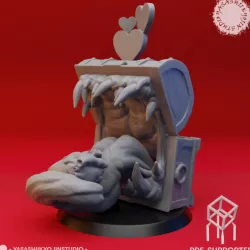 $1.99Mimic - Toothy Valentines Chest - Tabletop Miniature (Pre-Supported)