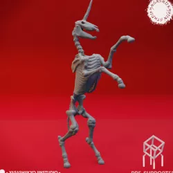 $1.99Undead Skeleton Unicorn - Tabletop Miniature (Pre-Supported)