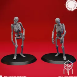 $1.99Undead Skeleton Walkers - Tabletop Miniature (Pre-Supported)