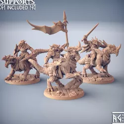$10.00Dragonling Knights - 3 Modular Units with mounts