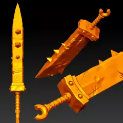 $10.00fallen-sword and skeleton-sword