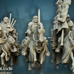 $10.00Questing Knights Command Group - Highlands Miniatures
