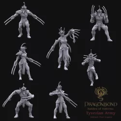 $11.00Tyverian Bloodclaws led by Champion Chamra from Dragonbond Wargame