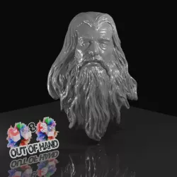 $12.003 Wizards and a wanderer - The Lord o f the Rings Collection - head bust/wall hanging