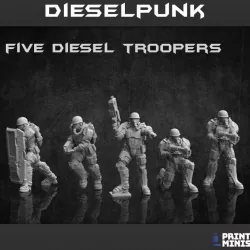 $12.00Diesel Troopers x 5 - Dieselpunk Collection