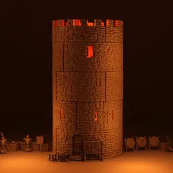 $12.00Evanian Guard Tower - modular terrain OpenLOCK compatible