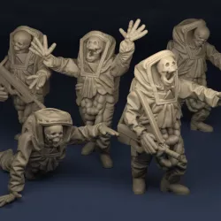 $12.00Set_01Zombies in biohazard suits