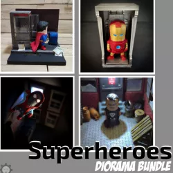 $12.00SuperHeroes Diorama Bundle - Wekster Mini's not included