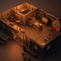 $12.00The Boasting Cock Tavern - modular terrain OpenLOCK compatible