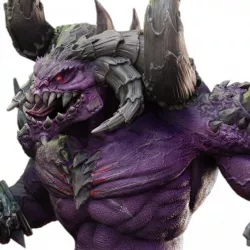 $15.00BUST HELIOTROPE HELLSCRAPER + PERSONAL STAND