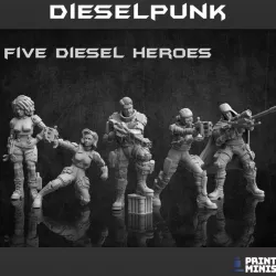 $15.00Dieselpunk Heroes x 5 - Dieselpunk Collection