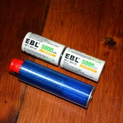 18650 Cell to 2x C-Cell Battery Adapter
