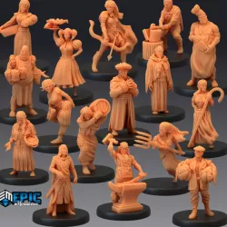 $19.90Villager Set / Village NPC / Human Character Collection