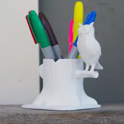 $2.00Forest owl pen holder