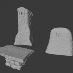 $2.00Rune Stones and Alter