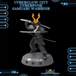 $2.90CyberGlow City Cyberpunk Samurai Warrior